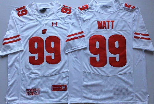J.J. Watt Wisconsin Badgers Jersey white