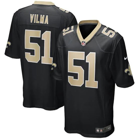 Jonathan Vilma New Orleans Saints NFL Nike Jersey Black