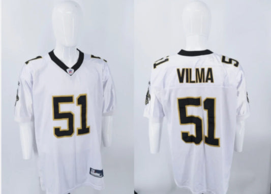 Jonathan Vilma New Orleans Saints NFL Reebok Jersey White