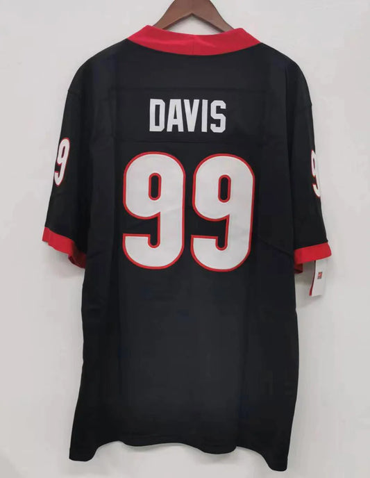 Jordan Davis Georgia Bulldogs Jersey black