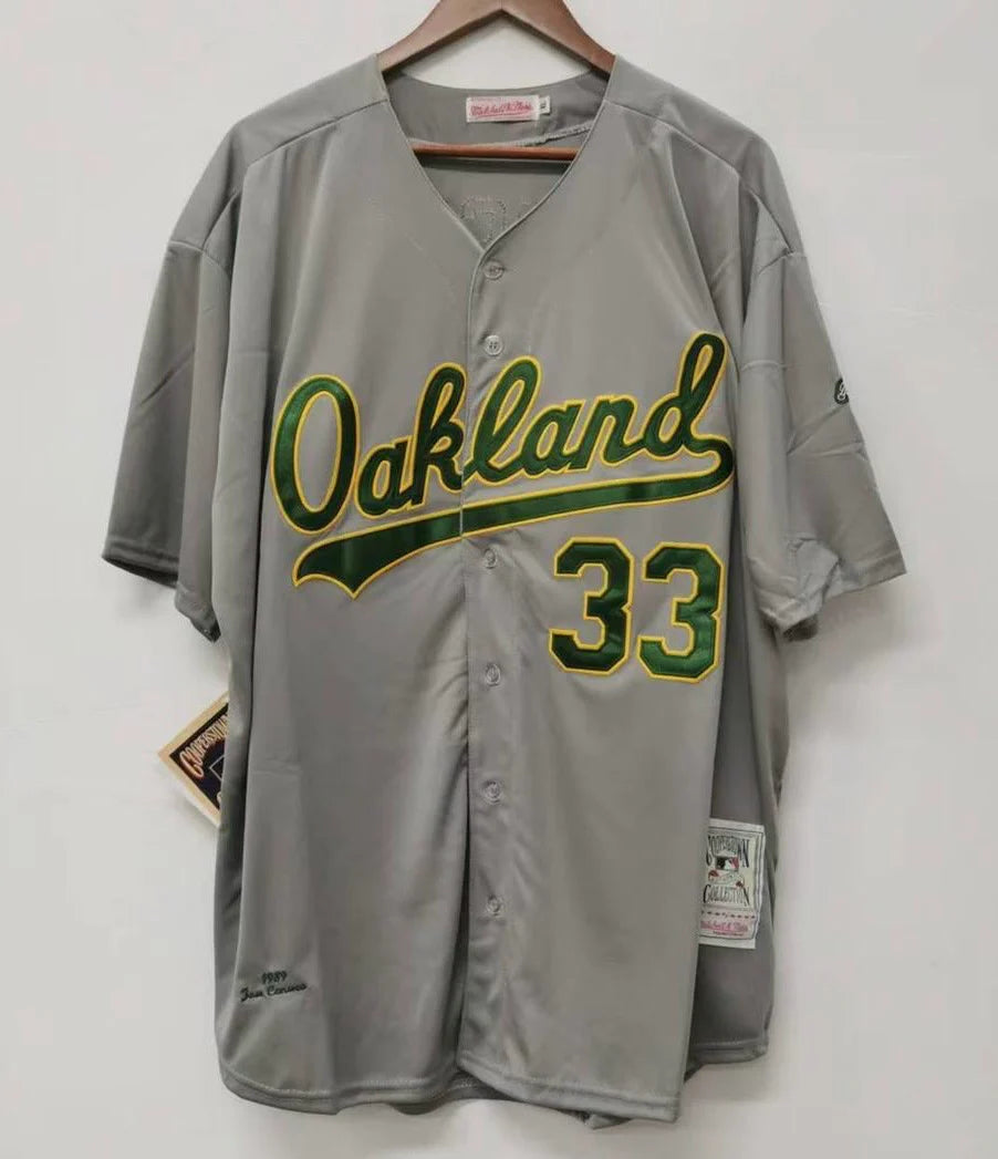 Jose Canseco Oakland A’s Athletics Jersey gray