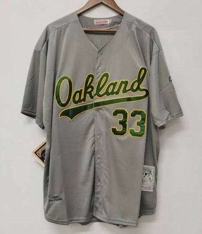 Jose Canseco Oakland A’s Athletics Jersey gray