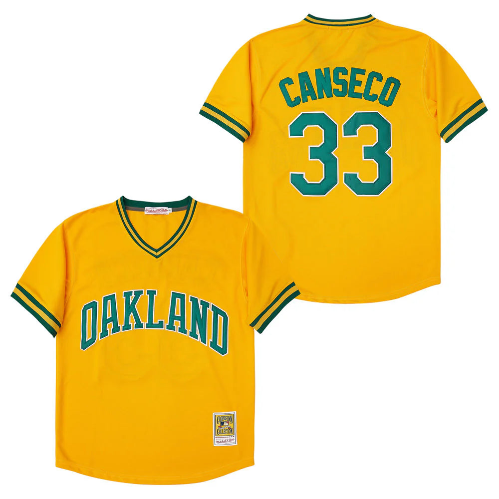 Jose Canseco Oakland A’s Athletics Jersey yellow