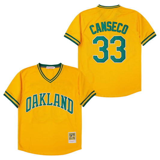 Jose Canseco Oakland A’s Athletics Jersey yellow