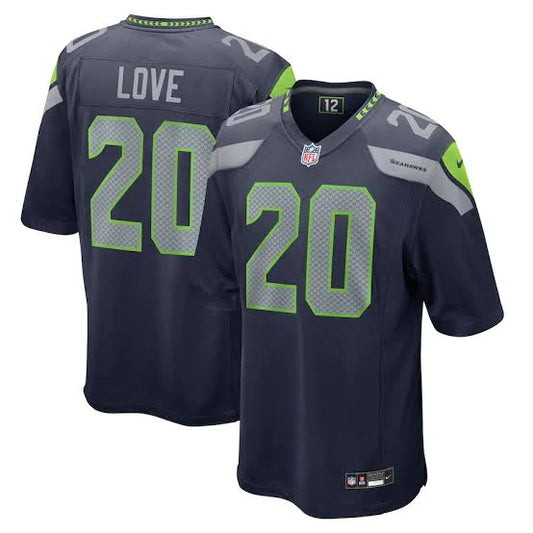 Julian Love Seattle Seahawks Official NFL Jersey Nike Gray