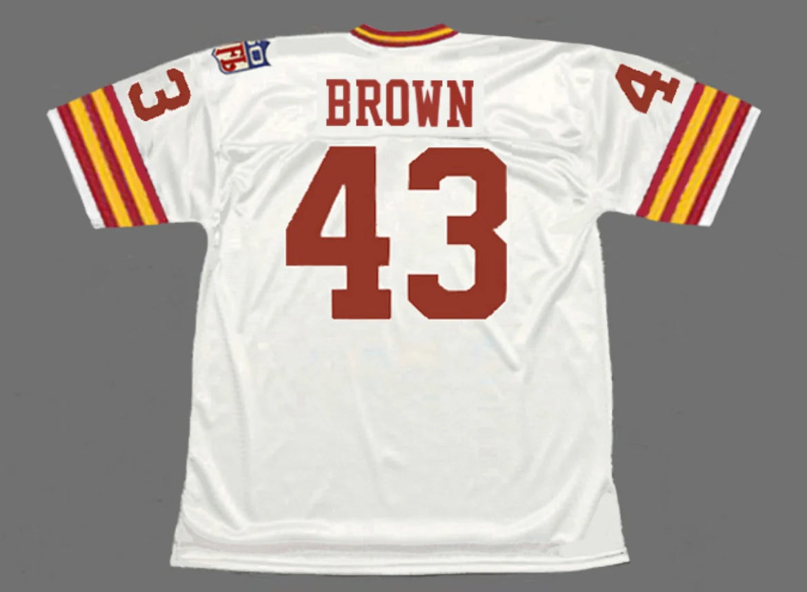 Larry Brown 1969 Washington Redskins Commanders Official NFL Mitchell & Ness Jersey White