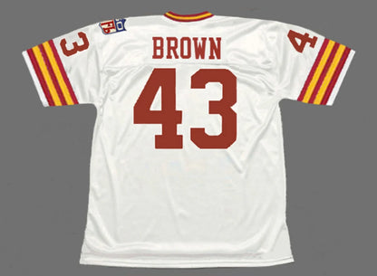 Larry Brown 1969 Washington Redskins Commanders Official NFL Mitchell & Ness Jersey White