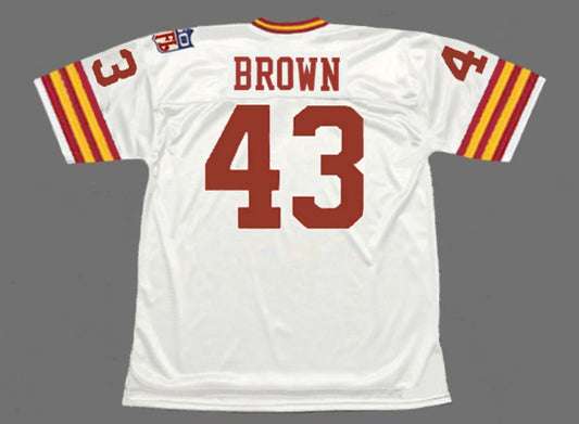 Larry Brown 1969 Washington Redskins Commanders Official NFL Mitchell & Ness Jersey White