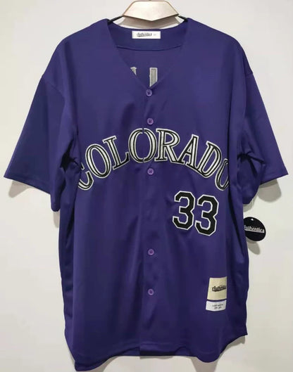 Larry Walker Colorado Rockies Jersey Classic Authentics