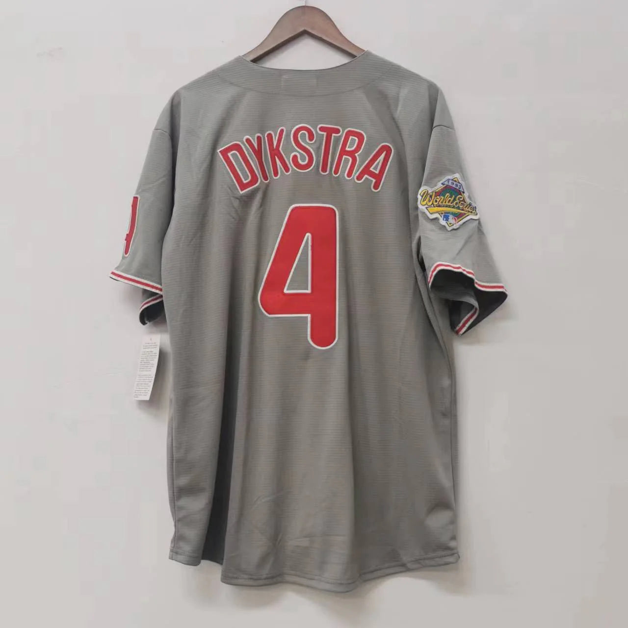 Lenny Dykstra Philadelphia Phillies 1993 World Series Jersey Mitchell & Ness