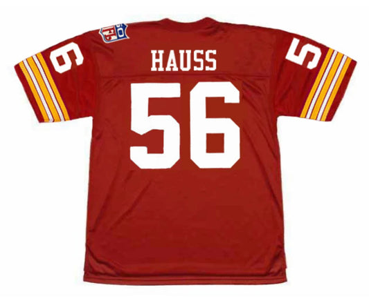 Len Hauss 1969 Washington Redskins Commanders Official NFL Mitchell & Ness Jersey Red