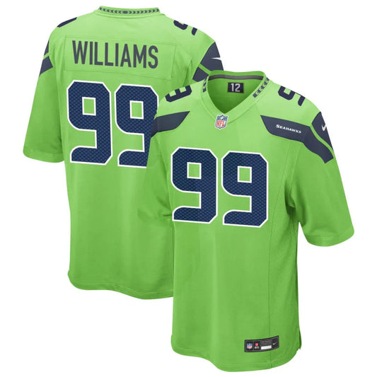 Leonard Williams Seattle Seahawks Official NFL Jersey Nike Neon green