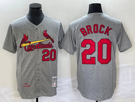 Lou Brock St. Louis Cardinals Jersey Mitchell & Ness