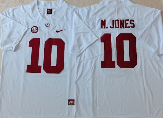 Mac Jones Alabama Crimson Tide Jersey white NIKE