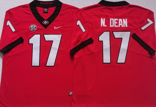 Nakobe Dean Georgia Bulldogs Jersey Nike red