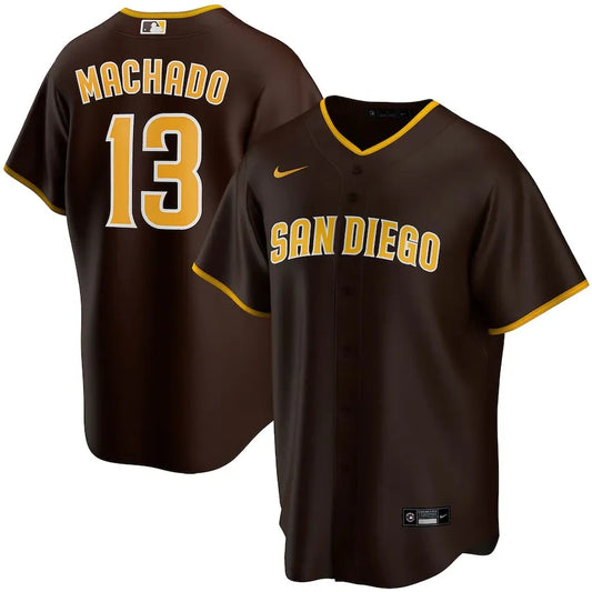 Manny Machado San Diego Padres Jersey Nike Brown