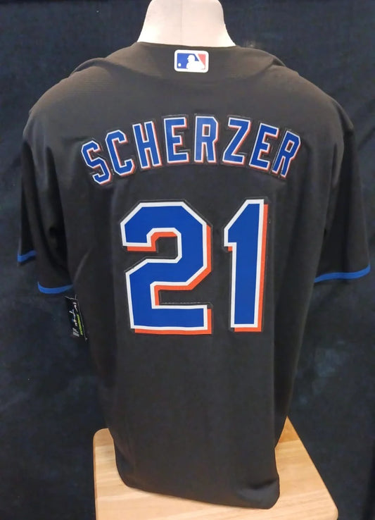 Max Scherzer New York Mets Jersey Black