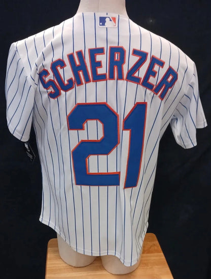 Max Scherzer New York Mets Jersey White