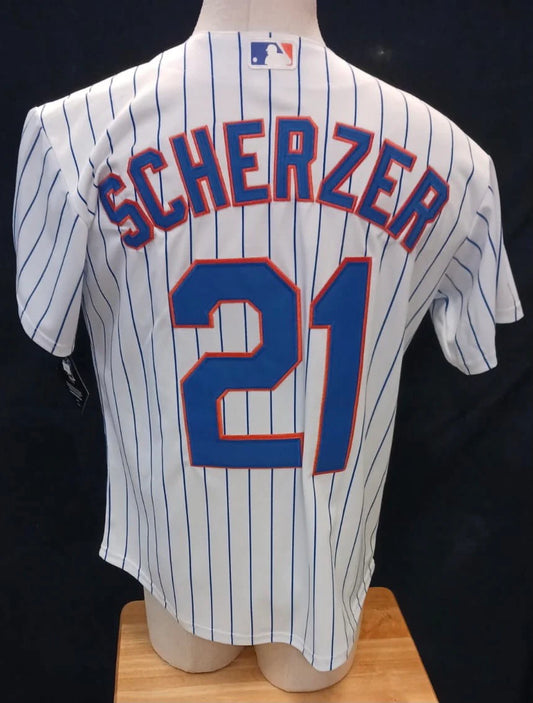 Max Scherzer New York Mets Jersey White