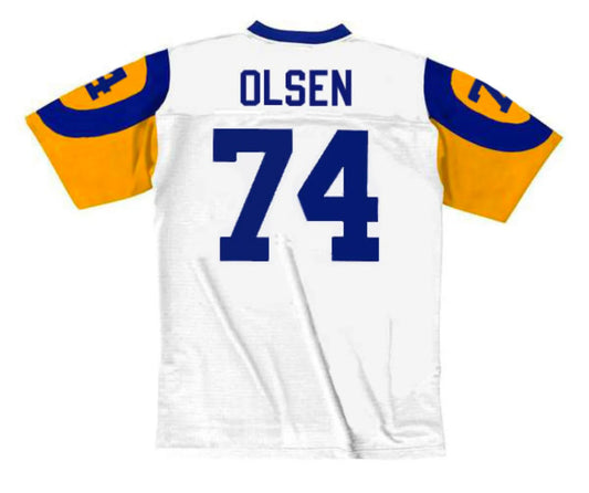Merlin Olsen 1974 Los Angeles Rams NFL Mitchell & Ness Jersey