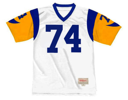 Merlin Olsen 1974 Los Angeles Rams NFL Mitchell & Ness Jersey