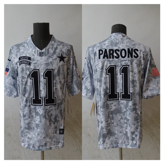 Micah Parsons Dallas Cowboys 2024 military salute to service Jersey