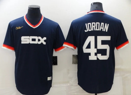 Michael Jordan Chicago White Sox Jersey Navy Blue