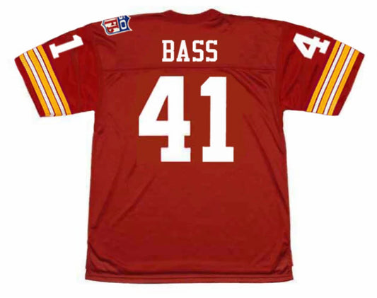 Mike Bass 1969 Washington Redskins Commanders Official NFL Mitchell & Ness Jersey Red