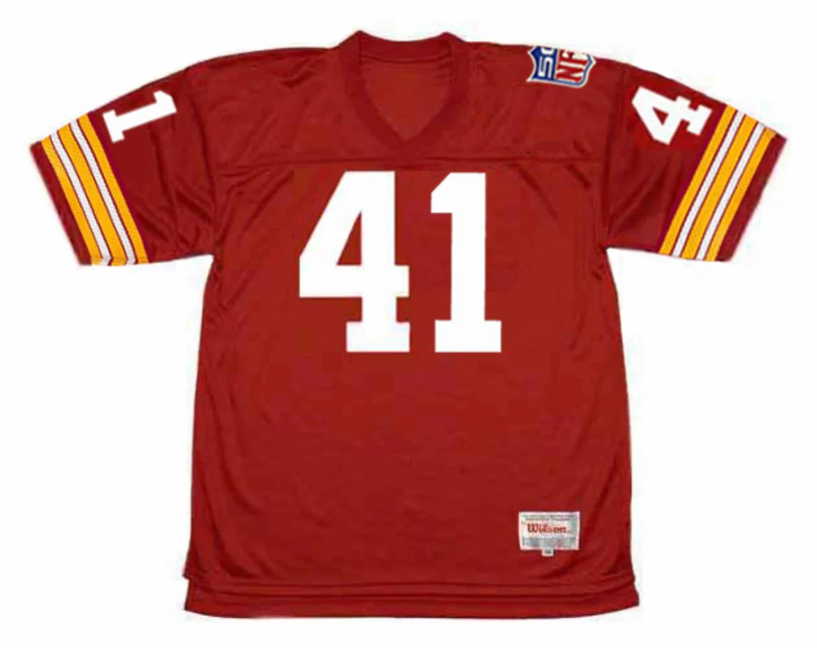 Mike Bass 1969 Washington Redskins Commanders Official NFL Mitchell & Ness Jersey Red