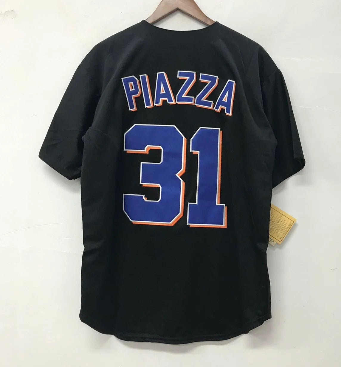 Mike Piazza New York Mets Jersey Mitchell & Ness black