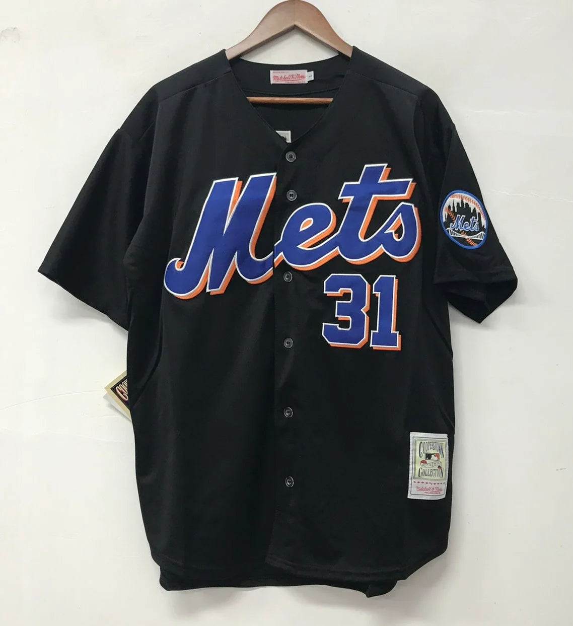 Mike Piazza New York Mets Jersey Mitchell & Ness black