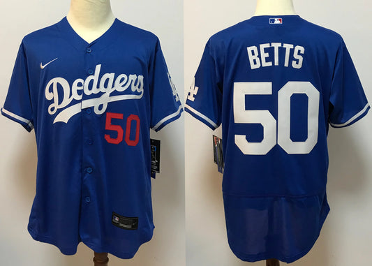 Mookie Betts Los Angeles Dodgers Jersey blue Nike