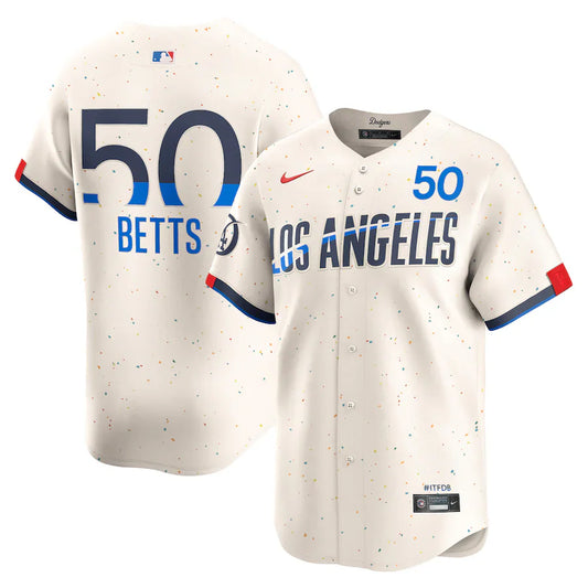 Mookie Betts Los Angeles Dodgers Official City Connect Limited Nike Jersey