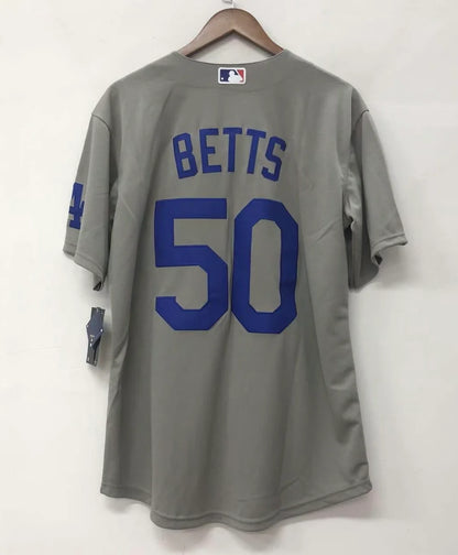 Mookie Betts Los Angeles Dodgers Official Nike Jersey Gray