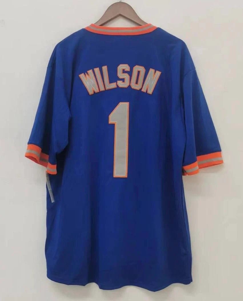Mookie Wilson New York Mets Jersey Mitchell & Ness blue