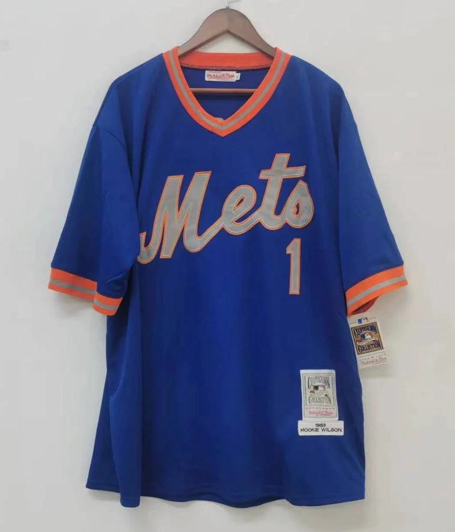 Mookie Wilson New York Mets Jersey Mitchell & Ness blue