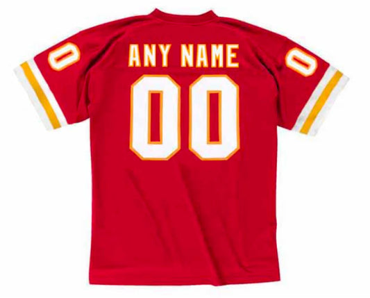 Any name & Number Kansas City Chiefs NFL Mitchell & Ness Jersey Red