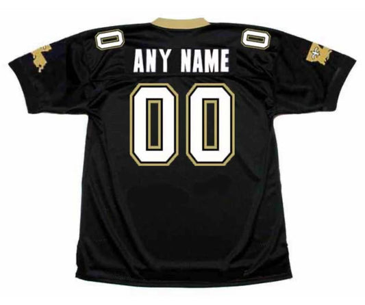 Any name & Number 1970’s 80’s New Orleans Saints NFL Mitchell & Ness Jersey Black