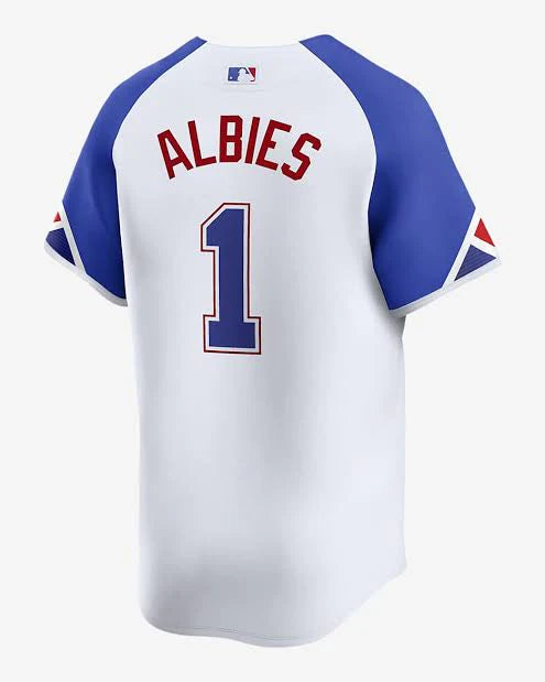 Ozzie Albies Atlanta Braves Official MLB Nike Jersey City Connect limited