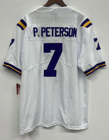 Patrick Peterson LSU Tigers Jersey white