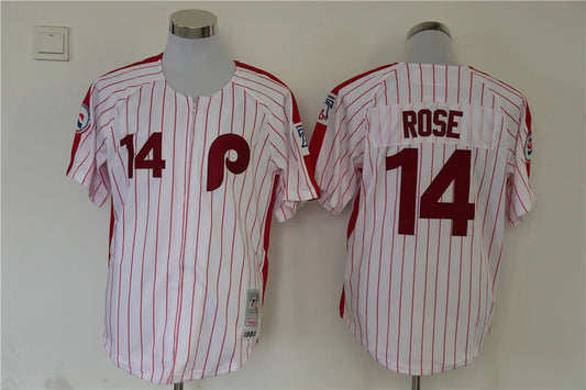 Pete Rose Philadelphia Phillies Jersey white pinstripes