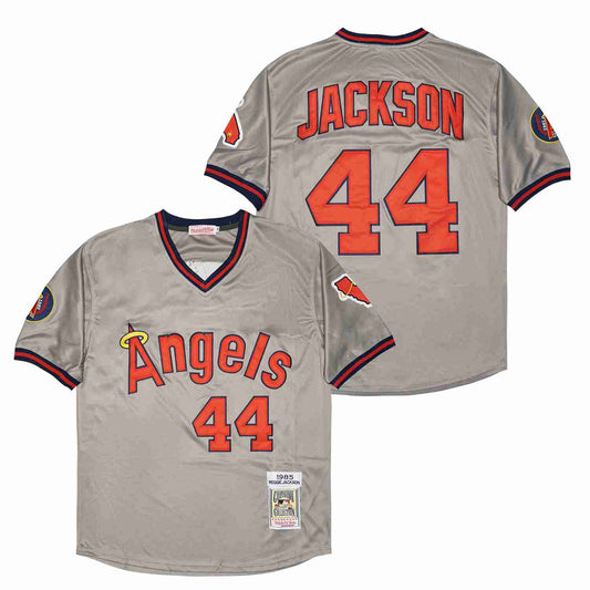 Reggie Jackson California Angels Anaheim Jersey gray