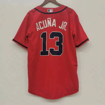 Ronald Acuña Jr. Atlanta Braves Jersey Nike Red