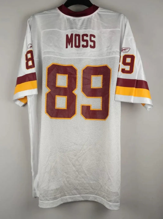 Santana Moss Washington Redskins Commanders customized Mitchell & Ness Jersey White