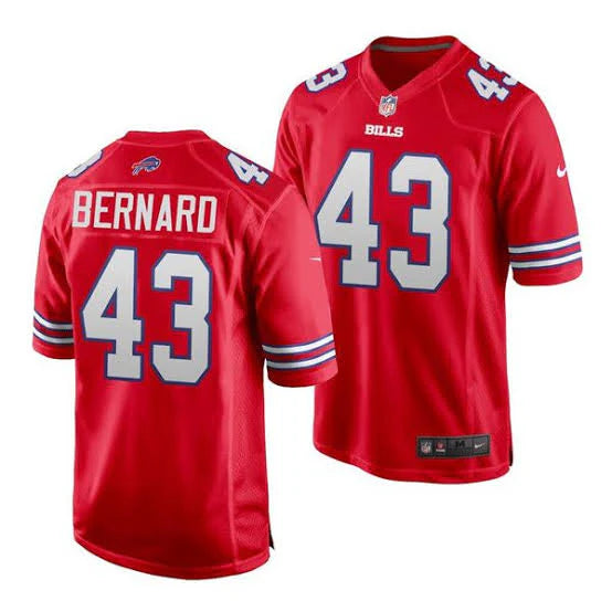 Terrel Bernard Buffalo Bills NFL official Nike Jersey Red