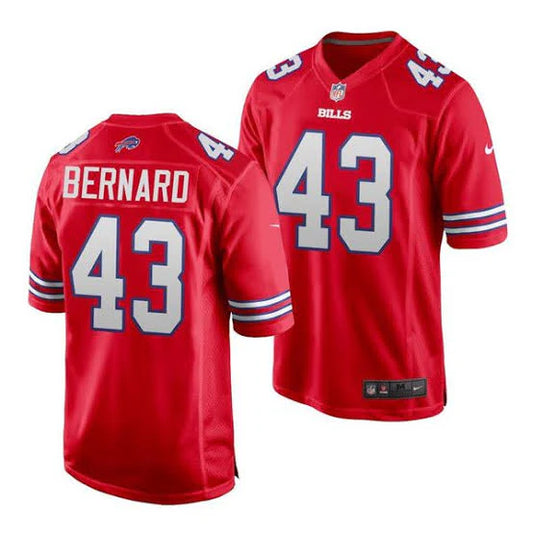 Terrel Bernard Buffalo Bills NFL official Nike Jersey Red