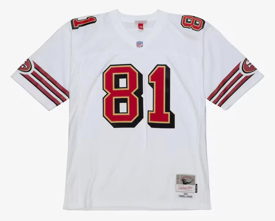 Terrell Owens San Francisco 49ers Jersey Mitchell & Ness White