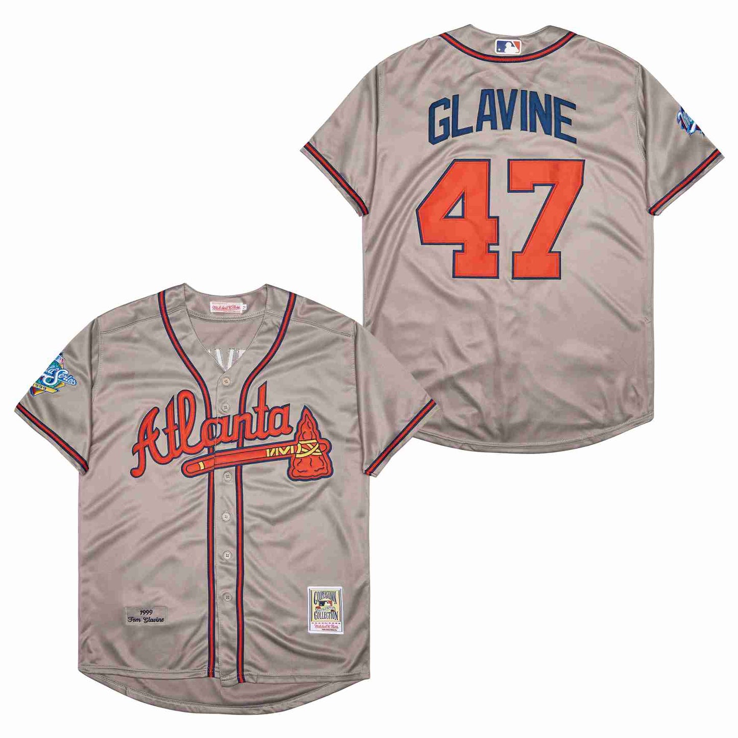 Tom Glavine Atlanta Braves 1999 Mitchell & Ness
