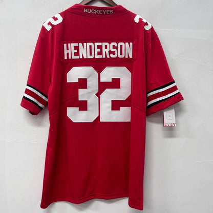 TreVeyon Henderson Ohio State Buckeyes Jersey Nike red