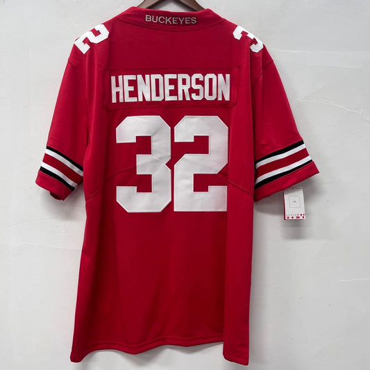 TreVeyon Henderson Ohio State Buckeyes Jersey Nike red